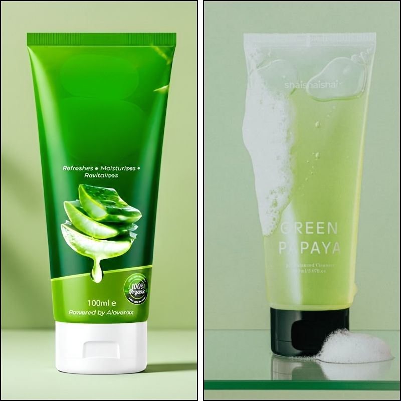 gia công gel tẩy tế bào chết trà xanh.