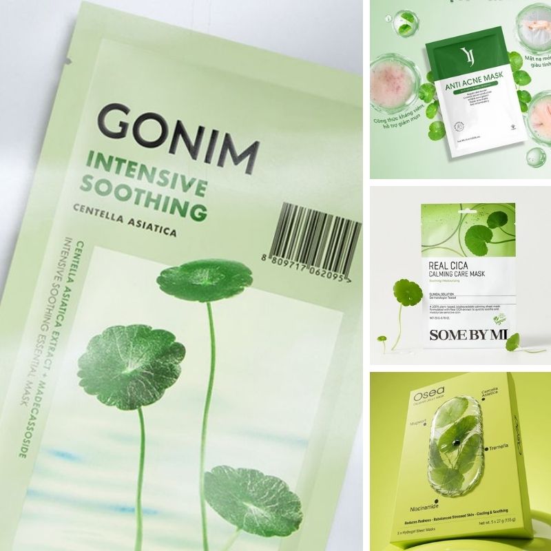 gia công mặt nạ tế bào gốc rau má