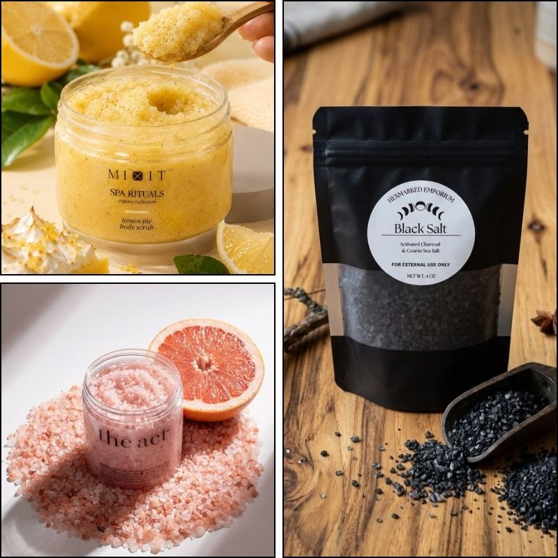  gia công muối tắm than hoạt tính