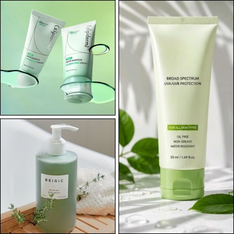  gia công gel tẩy tế bào chết trà xanh.