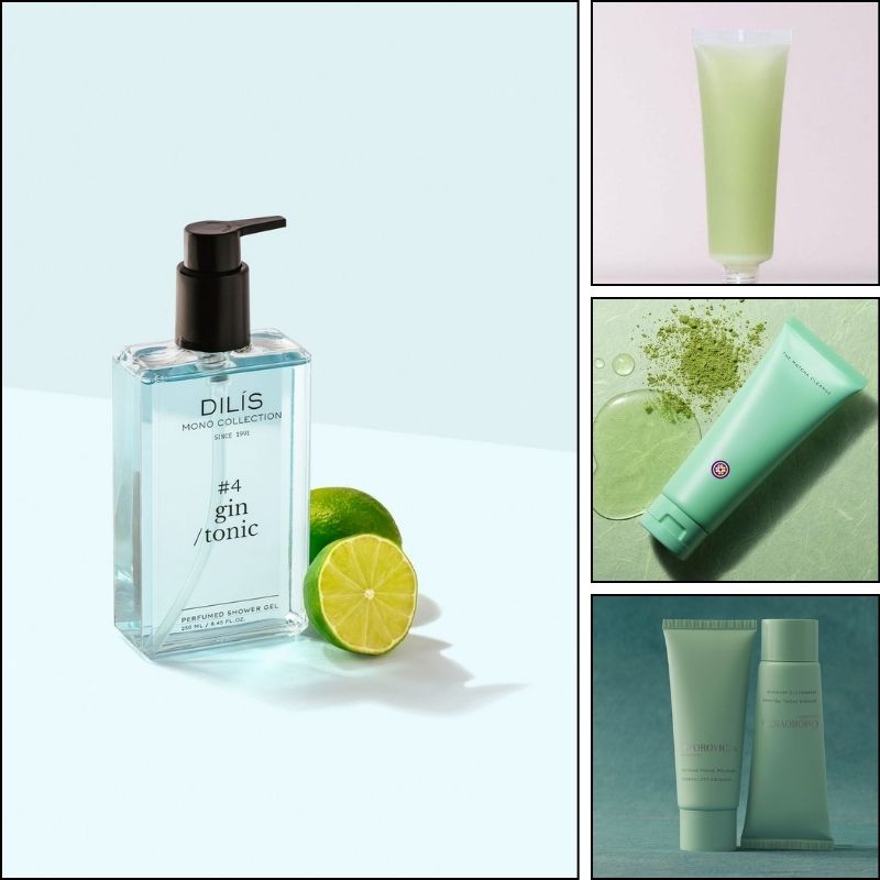  gia công gel tẩy tế bào chết trà xanh.