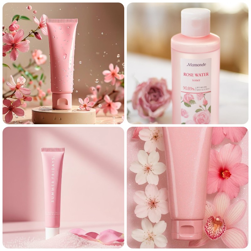 Gia Công Bọt Rửa Mặt Hoa Hồng