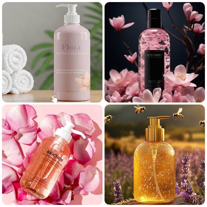 Gia Công Sữa Tắm Cánh Hoa