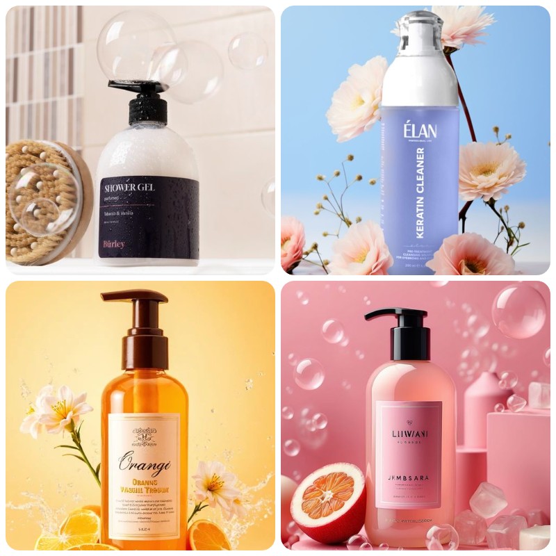 Gia Công Sữa Tắm Dạng Gel Trong