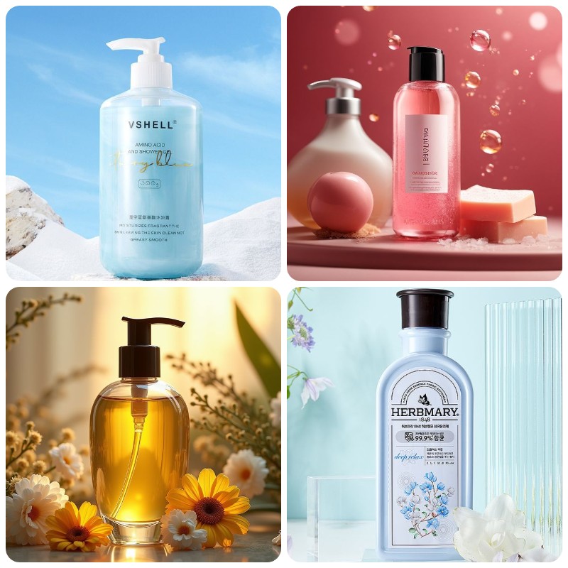 Gia Công Sữa Tắm Dạng Gel Trong