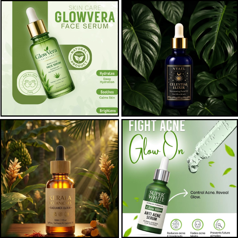 Gia công serum trị mụn thảo mộc thiên nhiên