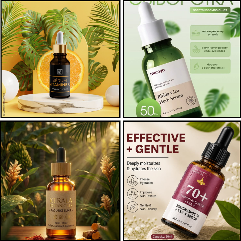 Gia công serum trị mụn thảo mộc