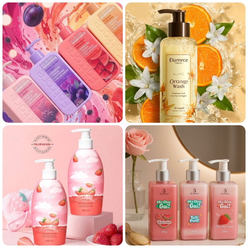 gia công kem tắm trắng trái cây.