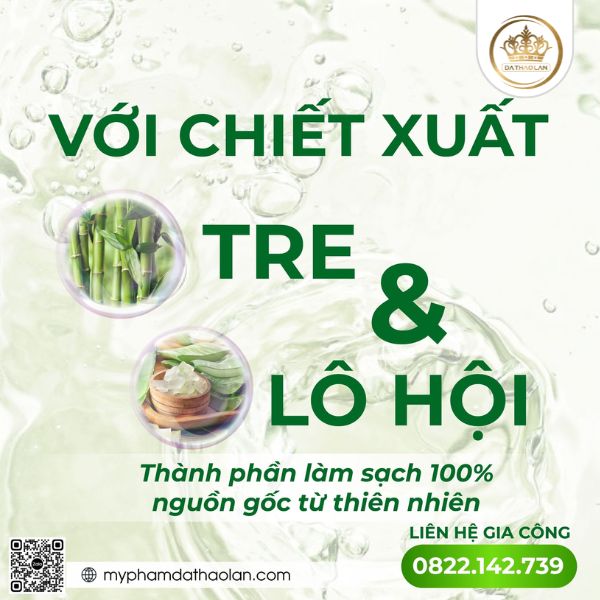 Nước lau sàn gia công của Dạ Thảo Lan có thành phần từ thiên nhiên