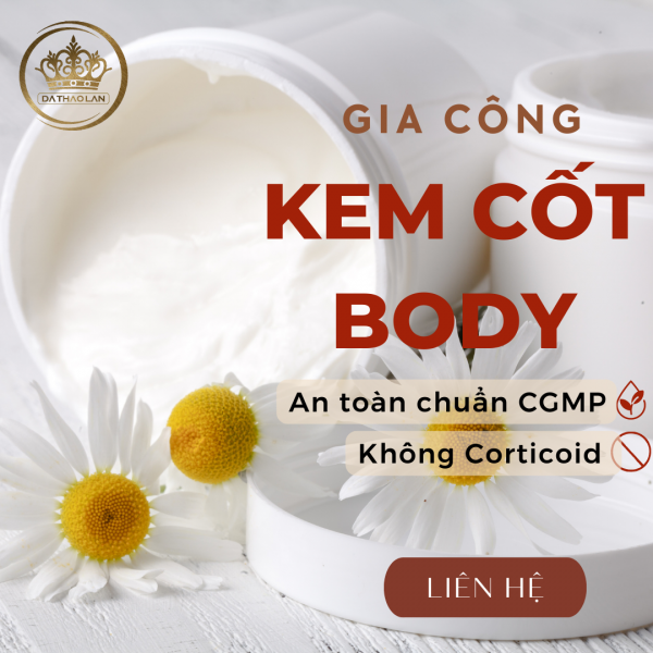 Gia công kem cốt body trắng da- NỖ LỰC “sửa sai” của mỹ phẩm trắng da AN TOÀN