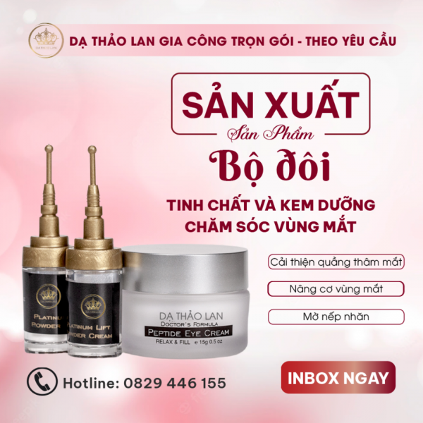 Gia công kem trị thâm quầng mắt AN TOÀN- HIỆU QUẢ| (xóa tan) quầng thâm