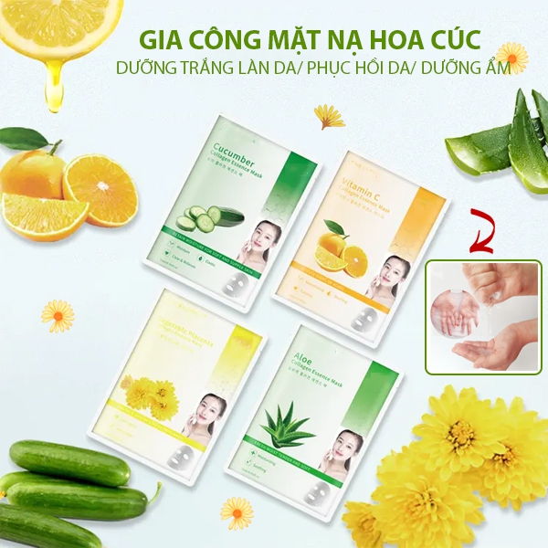 Tăng DOANH SỐ với Sản phẩm gia công mặt nạ hoa cúc| Gia công mỹ phẩm