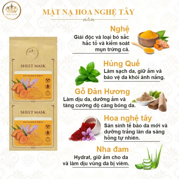 Sản phẩm gia công mặt nạ ngủ saffron - Công thức (CHUẨN ĐÉT) cho làn da CĂNG BÓNG